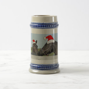 Christmas Horse & Pony Beer Stein