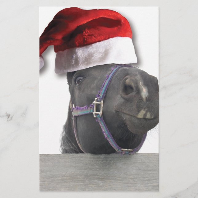 Christmas Horse Stationery (Front)