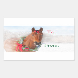 Christmas Horse Sticker