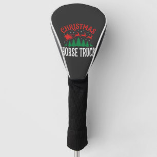 Christmas Horse Truck Santa Sleigh Golf Head Cover