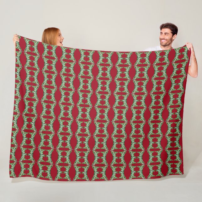 Christmas Horses Fleece Blanket (In Situ)