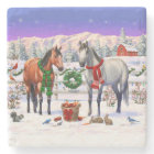 Christmas Horses in Snow