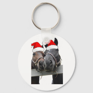 Christmas Horses Keychain