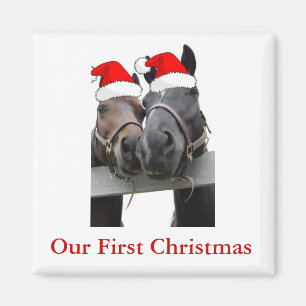 Christmas Horses Magnet