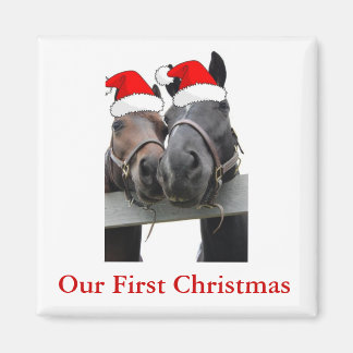 Christmas Horses Magnet
