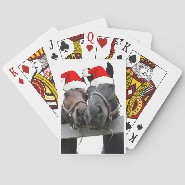 Christmas Horses Playing Cards (Back)