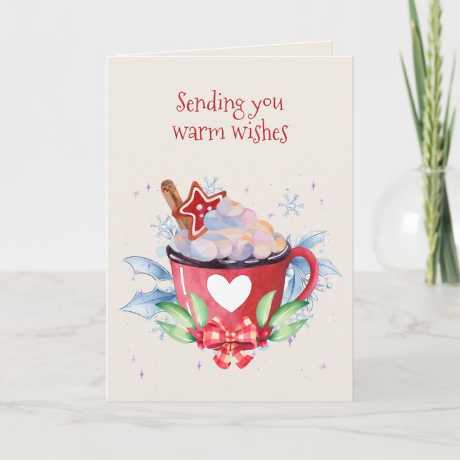 Christmas Hot Chocolate and Cookie  Card (Front)