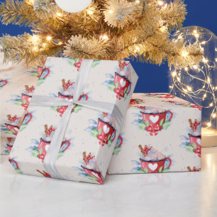 Christmas Hot Chocolate and Cookie Wrapping Paper