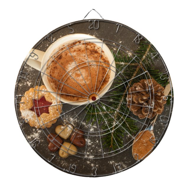 Christmas Hot Chocolate Dartboard (Front)