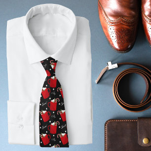 Christmas Hot Chocolate Joy Holidays Tie