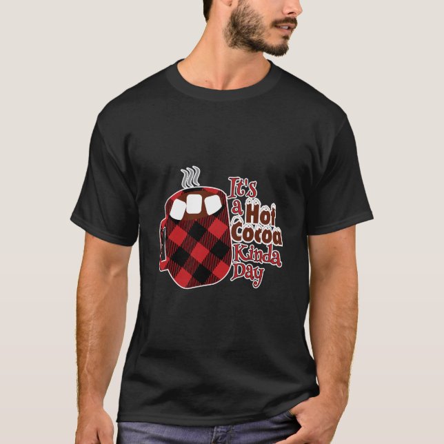 Christmas Hot Chocolate Long Sleeve Hot Cocoa Tshi T-Shirt (Front)