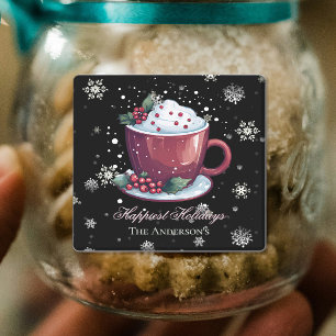 Christmas Hot Chocolate Personalized Black Baking