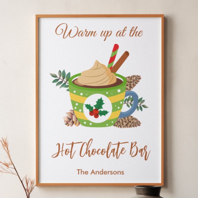 Christmas Hot Cocoa Chocolate Bar Sign Poster (Creator Uploaded)