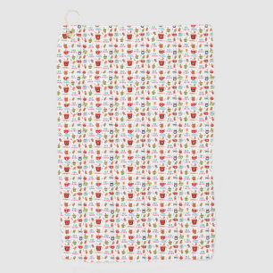 Christmas hot Cocoa, Ginger Cookies Golf Towel