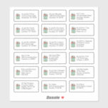 Christmas House 18 Individual Name Addresses<br><div class="desc">Please note if you find any of your addresses are a little lengthy (try and stick to 4 lines if possible), otherwise you can click the customize further option and use the scale down key, or change the font size to ensure the address fits within the boundaries of each contour...</div>