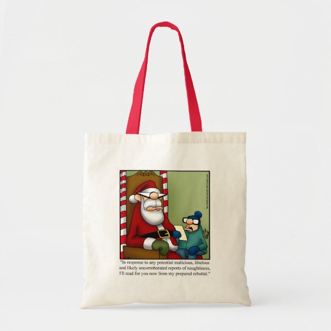 Christmas Humour Canvas Bag "Spectickles" (Front)