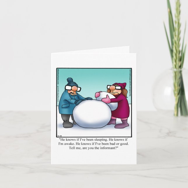 Christmas Humour Greeting Card (Front)