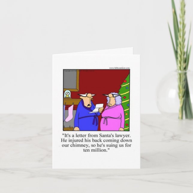 Christmas Humour Greeting Card (Front)