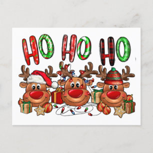 Christmas Humour Reindeer Postcard