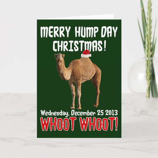 Christmas Hump Day Camel Christmas Card (Front)