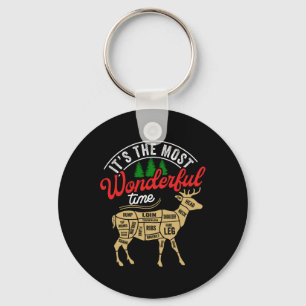 Christmas Hunting It's The Most Wonderful Time Dee Keychain