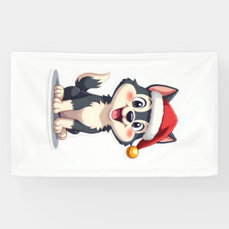 Christmas Husky Dog Lover Malamute (2) Banner