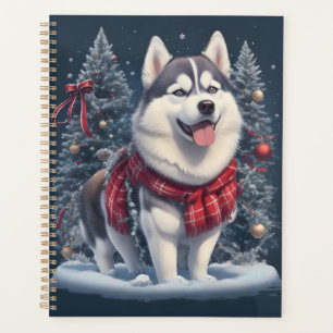 Christmas Husky Dog Magic Xmas Holiday Spirit Planner