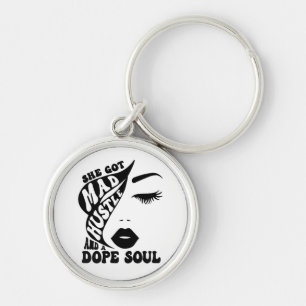 Christmas Hustle Design for Empowering Women Gift Keychain