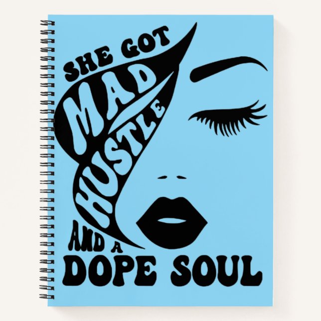 Christmas Hustle Design for Empowering Women Gift Notebook (Front)