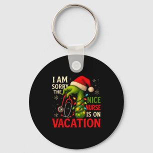 Christmas I Am Sorry The Niche Nurse Santa Hat Med Keychain