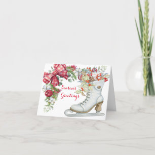 Christmas Ice Skate Holiday Card