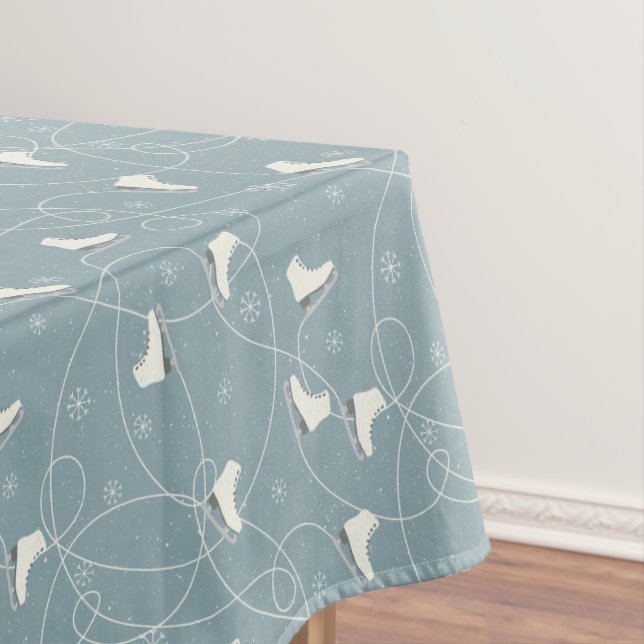 Christmas ice skates pattern - Christmas gifts Tablecloth (In Situ)