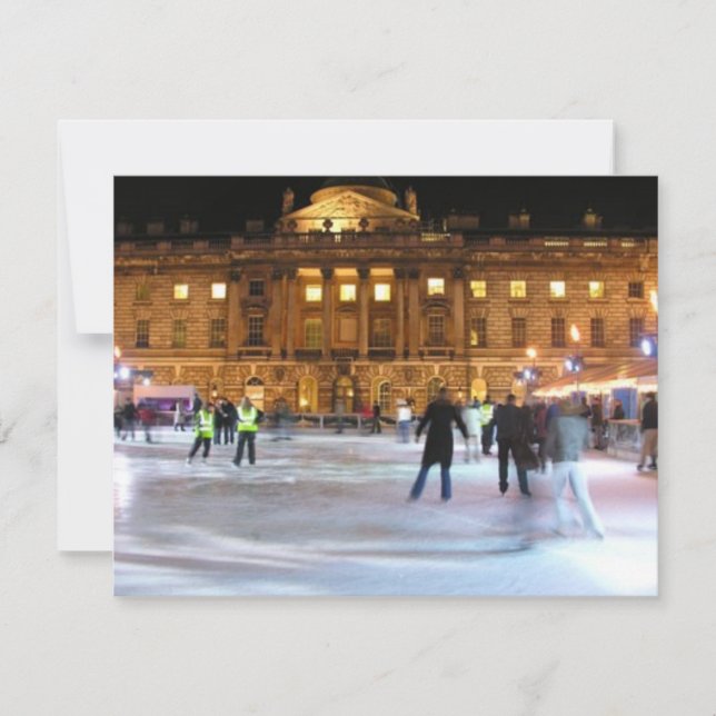 Christmas Ice Skating Holiday Card (Front)