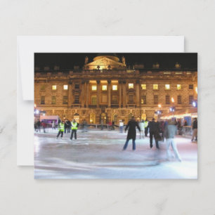 Christmas Ice Skating Holiday Card