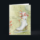 Christmas ice skating holiday card<br><div class="desc">Available in different products.</div>