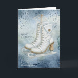 Christmas ice skating holiday card<br><div class="desc">Available in different products.</div>