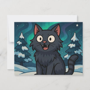 Christmas Icelandic Yule Cat  Card