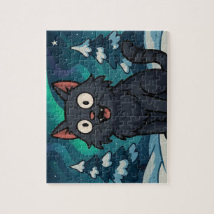 Christmas Icelandic Yule Cat  Jigsaw Puzzle