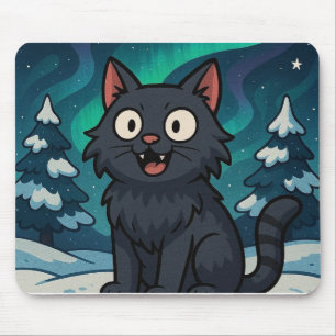 Christmas Icelandic Yule Cat  Mouse Pad