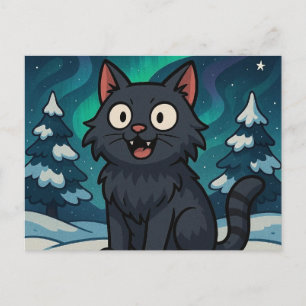 Christmas Icelandic Yule Cat  Postcard