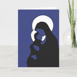 Christmas Icons Card - Mary and Baby Jesus
