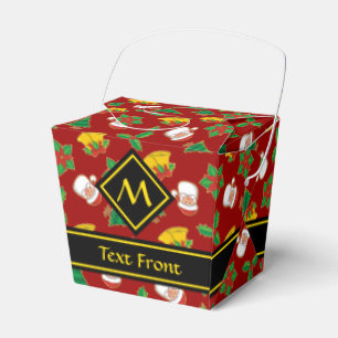 Christmas Icons Pattern Favor Box