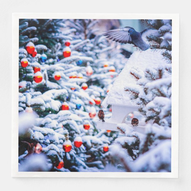 Christmas Idyll cute Napkin (Front)