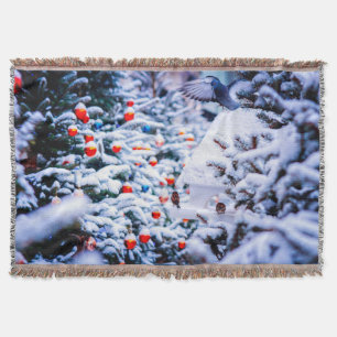Christmas Idyll festive Throw Blanket