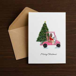 Christmas illustration holiday postcard
