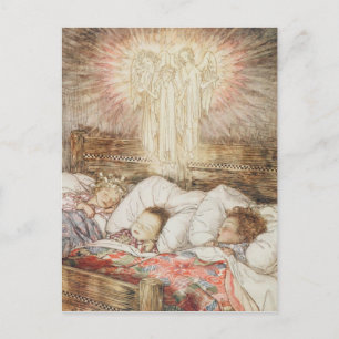 Christmas illustrations holiday postcard