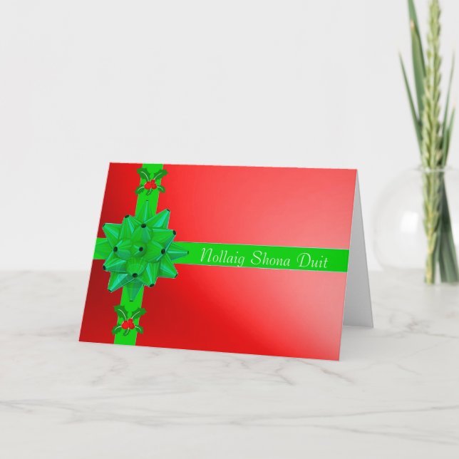 Christmas image for Irish Christmas greeting card (Front)