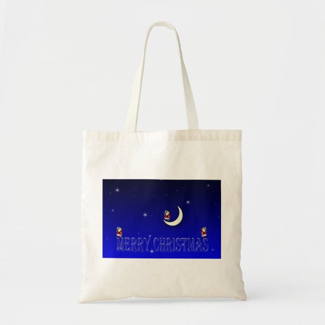 Christmas image on Bugdet tote (Front)