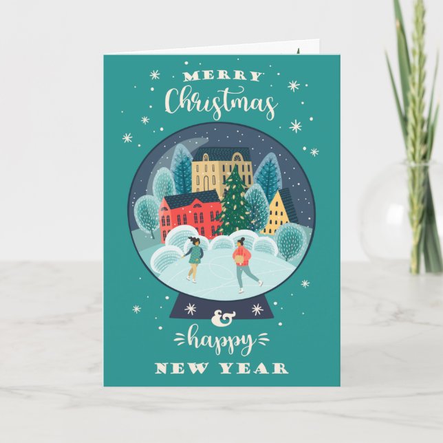 Christmas in a Snow Globe Card (Front)