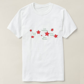 Christmas in Any Language Custom Text T-Shirt